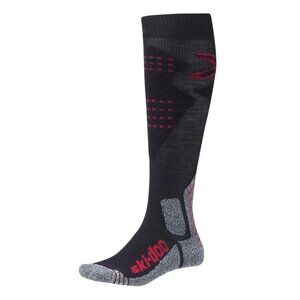 Ski-Doo Mens Raspberry Performance Midweight Snowmobile Socks Snocross Elastic